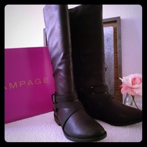 Rampage Women's Isadora Mid- Calf riding boot